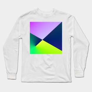 blue green texture abstract design Long Sleeve T-Shirt